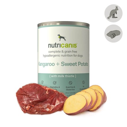 Hypoallergenic wet dog food: 400g Kangaroo & Sweet Potato